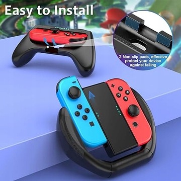 Zestaw 3 uchwytów HSTOP kompatybilny z przełącznikiem Nintendo