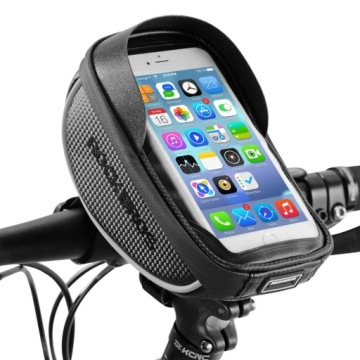 Torba Sakwa Na Rower na mostek ROCKBROS 010-4BK Uchwyt na telefon