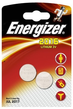 Bateria CR-2016 3V ENERGIZER (2szt)