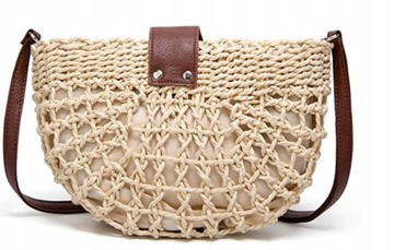 Сумка на плечо BOHO BASKET HALF MOON WOVED
