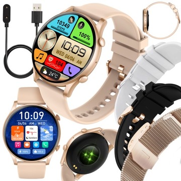 SMARTWATCH DAMSKI ZEGAREK PL MENU ROZMOWY SMART WATCH WODOODPORNY