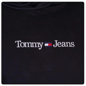 TOMMY HILFIGER BLUZA MĘSKA Z KAPTUREM CZARNA r.XL