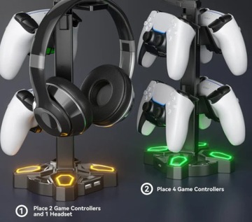 Держатель для гарнитуры RGB с USB-портом KDD