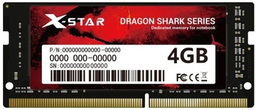 Оперативная память X-Star Dragon DDR3L 4 ГБ 1,35 В PC3L 1600 МГц для ноутбука