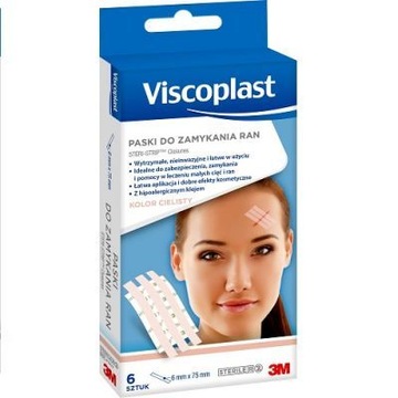 STERI-STRIP cieliste paski do zamykania ran 6szt