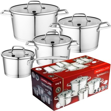Zestaw garnków FLORINA Professional 8 cz. Indukcja