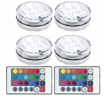 4X LAMPA DO BASENU LED Z PILOTEM