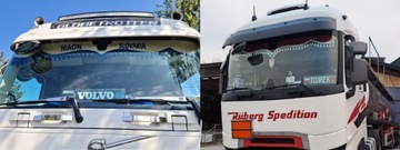 Poprzeczka/blenda TIR - styl Klasyczny podwójny materiał - Rozmiar mały