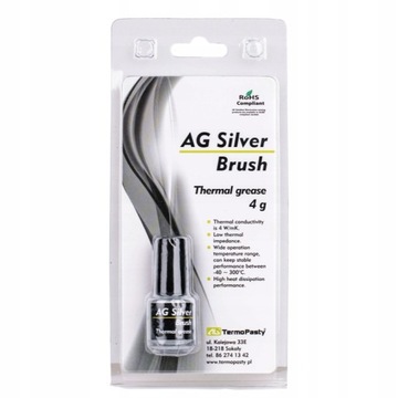 PASTA TERMOPRZEWODZĄCA SILVER BRUSH 4G PĘDZELEK