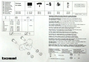 BOSAL BALL 3500КГ ОРИГИНАЛЬНЫЙ ФЛАНЦЕВЫЙ + КРЮК КРЮК