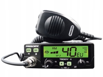 CB RADIO PRESIDENT TEDDY II 2 ASC VOX 12 В ПАЯНАЯ ВИЛКА ПРИЖИГАЛИ X6Y