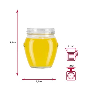 50x Баночки для специй, мёда, варенья, БАНКА АМФОРА, 212мл, для консервации, подарок