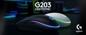 MYSZ LOGITECH G203 LIGHTSYNC GAMING 8000 DPI RGB