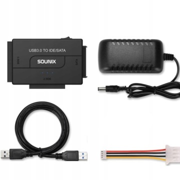 Adapter Dysków USB 3.0 SATA IDE 2,5 3,5 do 6TB