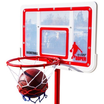 БОЛЬШАЯ КОРЗИНА 195 СМ ЦЕЛЬНОМЕТАЛЛИЧЕСКИЙ БАСКЕТБОЛЬНЫЙ МЯЧ NBA 3522