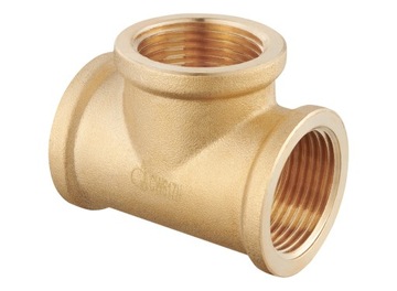 Trójnik Trojak mosiężny 3/4 cala DN20