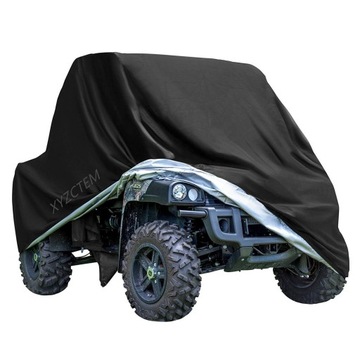 DUŻY POKROWIEC DO QUADA ATV TRAKTORKA KOSIARKI 251x124x84 CZARNY XXXL