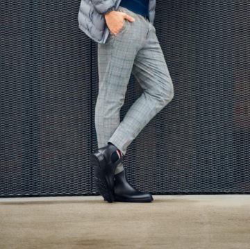 Мужские тапочки Rain Way темно-синего цвета 42