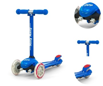 Самокат MILLY MALLY Zapp 3-КОЛЕСНЫЙ светодиодный детский