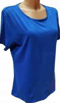 T-SHIRT koszulka bluzka damska JANINA kolor NIEBIESKI 44 ( 2XL)