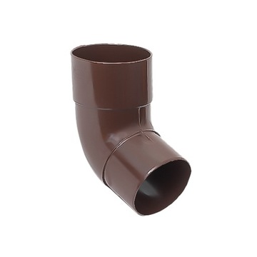 kolano spustowe PVC 100mm BRĄZOWY - Izabella / Gamrat