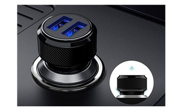 БЫСТРОЕ АВТОМОБИЛЬНОЕ ЗАРЯДНОЕ УСТРОЙСТВО RAMPOW 2xUSB 24 Вт