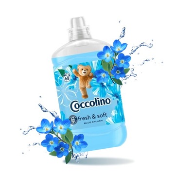 COCCOLINO FRESH&SOFT PŁYN DO PŁUKANIA TKANIN BLUE SPLASH 1,7L = 68 PRAŃ