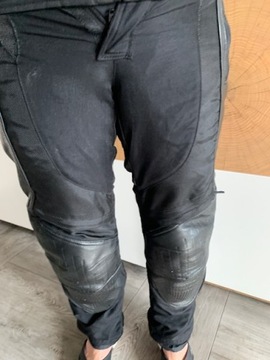 Spodnie motocyklowe skóra tekstylia HEIN GERICKE 2-tricky męskie S 48 prote