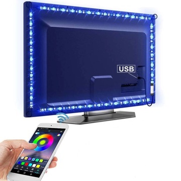Pasek RGB 5V do Telewizora na USB BlueTooth 5m