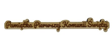 Plakietka z grawerem dekor I Komunia Święta wzór 5