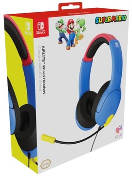 PDP Słuchawki przewodowe Airlite Mario SWITCH OLED