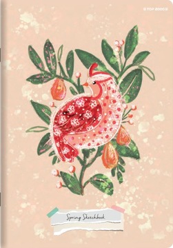 НОУТБУК A5 32 P #GRID DINO/SPRING TOP2000 WZ1