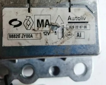 98820JY00A, RENAULT KOLEOS und SENSOR Airbags AIRBAG 98820JY00A | thumb 1