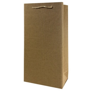 Ekologiczna torebka z tektury falistej 18x9x36 cm