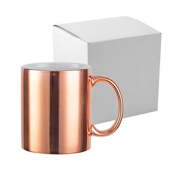Kubek platerowany 330 ml - miedziany z kartonikiem