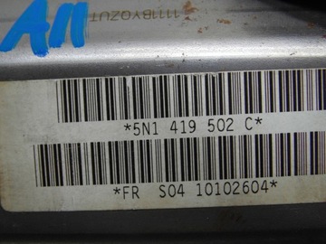 SLOUPEC VOLANT 5N1419502C VW TIGUAN 5N 2010R. EVROPA ORIGINÁLNÍ