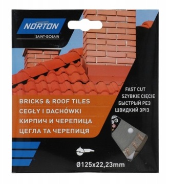 Tarcza Norton Bricks & Roof Tiles 125 x 22,23mm