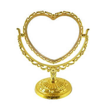 Настольное зеркало для макияжа, вращающееся на 360 градусов, овальное, в винтажном стиле.