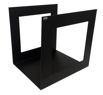 STOJAK NA PŁYTY WINYLOWE DUŻY XL GRAMOFON ORGANIZER METALOWY CZARNY LOFT