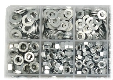 НАБОР ВИНТОВ И ГАЙОК 1100 ШТ В КОРОБКЕ ВИНТЫ ГАЙКИ М3 М4 М5 М6