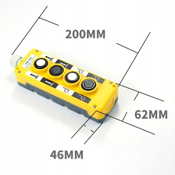 Кнопка переключения дистанционного управления подъемным краном, лебедкой