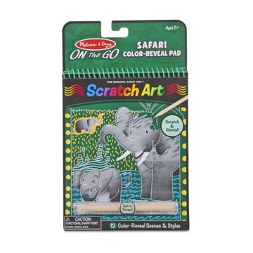 Melissa książeczka wydrapywanki SAFARI w podróży