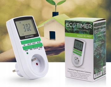 ПРОГРАММАТОР ВРЕМЕНИ ВКЛ/ВЫКЛ ЦИФРОВОЙ ТАЙМЕР ЖК-дисплей - польское меню