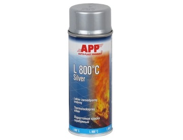Lakier Farba Żaroodporny Srebrny Spray 800°C 400ml