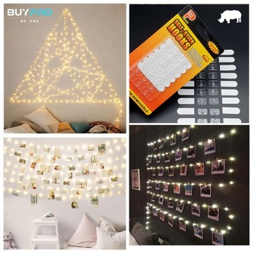 Самоклеящиеся крючки для подвешивания украшений 20 шт. + 24 шт. Perfect Strips