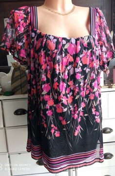 APT.9 bluzka 134cm pachy 50 52 54 kwiaty tiul boho