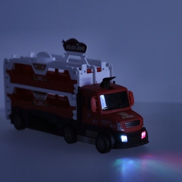 TIR Эвакуатор автовоз складной автомобиль XXL 6 машин красный