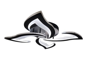 LAMPA LED PLAFON SUFIT ŻYRANDOL PILOT 44W 4-RAMIENNA LOTOS BIAŁA