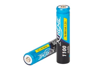 8x АККУМУЛЯТОРЫ XTREME Ni-MH AAA R3 1,2 В, 1100 мАч, ДВЕ УПАКОВКИ