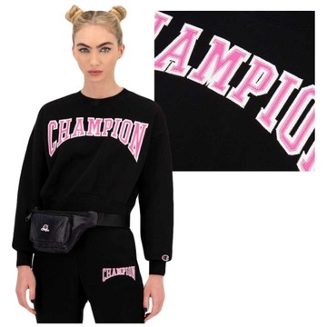 CHAMPION Bluza Damska Crop Top 114767 Black L